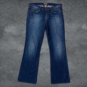 Lucky Brand Jeans Short inseam by Gene Montesano Bootcut Mid Rise Size 8 / 29